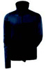 Bluza polarowa, krótkim zamkiem blyskawi, kolor: ciemny granat/czerń, rozmiar: 4XL
