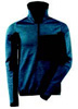 Bluza polarowa, krótkim zamkiem blyskawi, kolor: ciemny petrolowy/czerń, rozmiar: 2XL