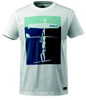 T-Shirt z  motywem surferskim, kolor: biel, rozmiar: 2XL