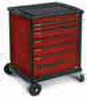 Wózek narzędziowy VARIO z 6 szufladami, kolor: czerwony RAL 3003
