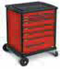 Wózek narzędziowy VARIO z 6 szufladami, kolor: czerwony RAL 3020