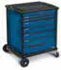 Wózek narzędziowy VARIO z 6 szufladami, kolor: niebieski RAL 5010
