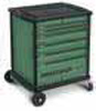 Wózek narzędziowy VARIO z 6 szufladami, kolor: zielony RAL 6011