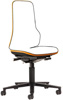 Krzesło podst. ESD NEON 2, pomarańcz.,na kółkach,z mechanizm. synchr.