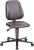 Krzesło ESD Unitec 2, imit. skóry, czarna, na kółkach