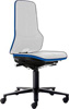 Krzesło podst. ESD NEON 2, niebieskie,na kółkach,mechan. synchro.