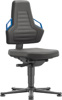 Krzesło Nexxit 1, ze ślizgacz., Supertec., uchwyty niebiesk.