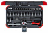 R49003033 Zestaw kluczy nasadowych 1/4 rozw.kl. 4-13 mm 33-częściowy