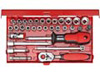 R49014033 Zestaw kluczy nasadowych 1/4 rozw.kl. 4-13 mm 33-częściowy