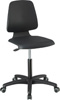 Krzesło obrotowe robocze (laboratoryjne) Labsit 2, na kółkach, skóra ekologiczna, kolor biały