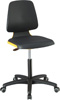 Krzesło obrotowe robocze (laboratoryjne) Labsit 2, na kółkach, skóra ekologiczna, kolor pomarańczowy