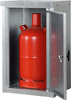 Mała szafa na butle gazowe, drzwi ze szczelinami wentylacyjnymi, K-GFS 11