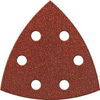 Papier ścierny korundowy mocowany na rzep, trójkątny, korundowy, 94 x 94 mm, K120
